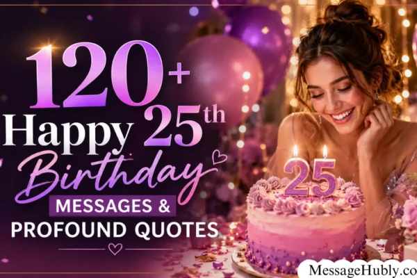 120+ Happy 25th Birthday Messages & Profound Quotes