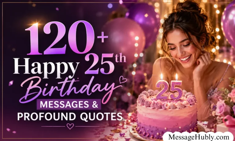 120+ Happy 25th Birthday Messages & Profound Quotes