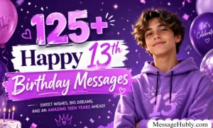 Happy 13th Birthday Messages