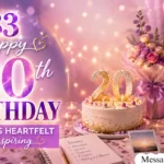 Happy 20th Birthday Messages
