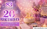 Happy 20th Birthday Messages