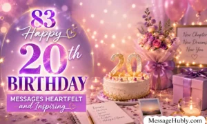 Happy 20th Birthday Messages