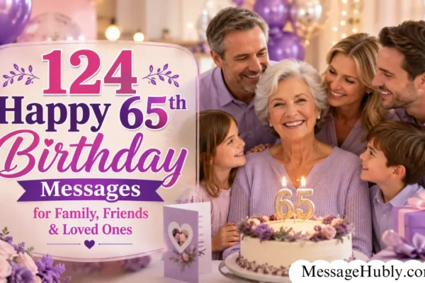 Happy 65th Birthday Messages for Family, Friends & Loved Ones