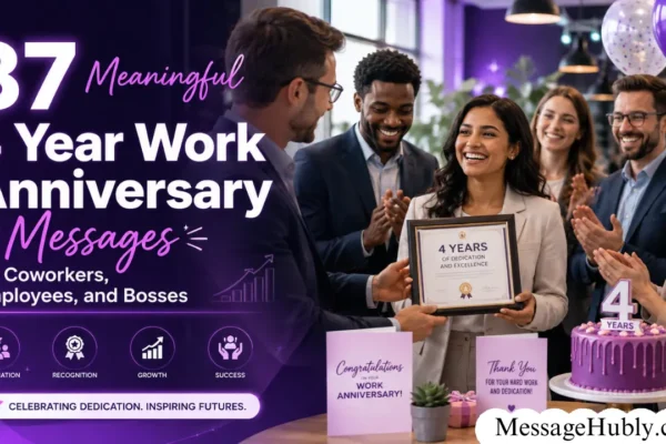 4 Year Work Anniversary Messages