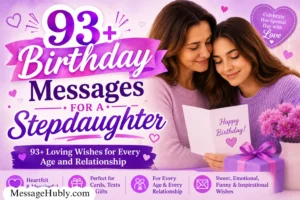 Birthday Messages for a Stepdaughter