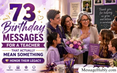 Birthday Messages for a Teacher