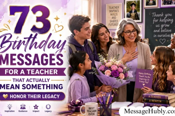 Birthday Messages for a Teacher