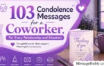 Condolence Messages for a Coworker