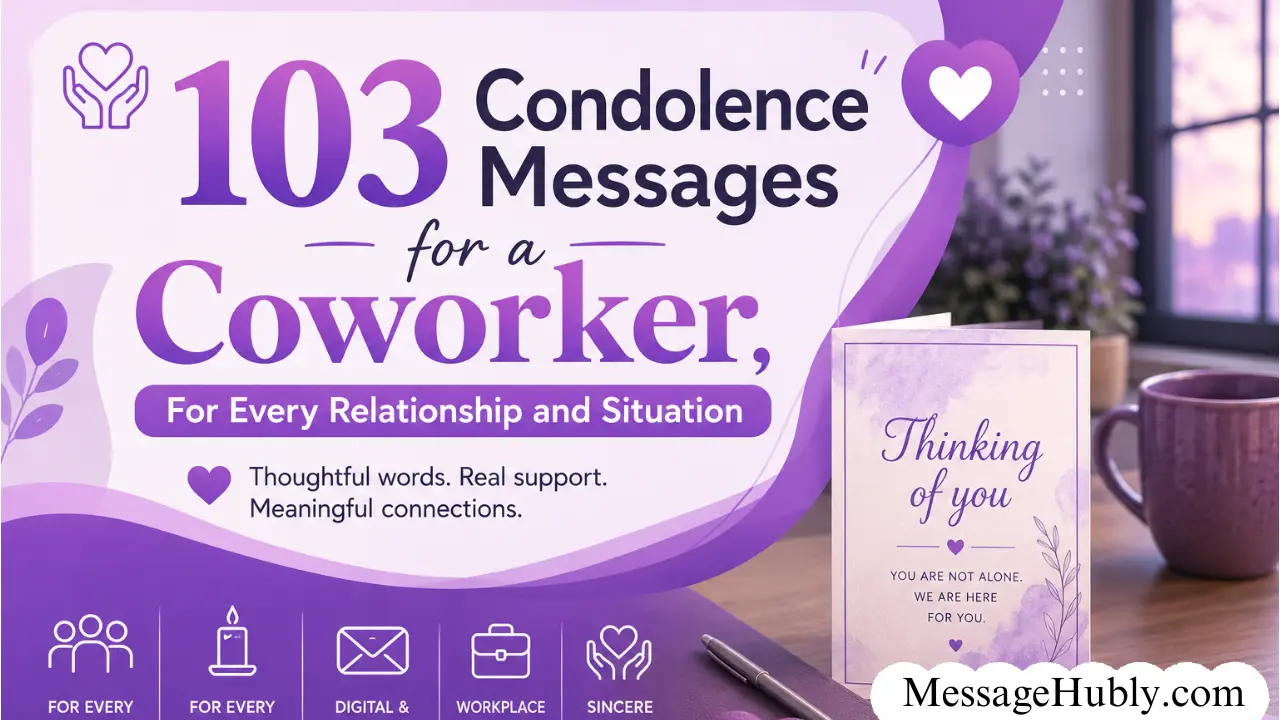 Condolence Messages for a Coworker