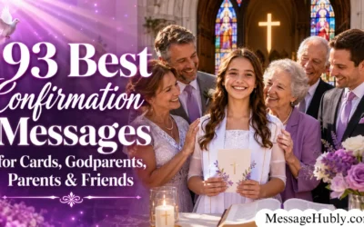 Confirmation Messages for Cards, Godparents, Parents & Friends