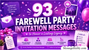 Farewell Party Invitation Messages