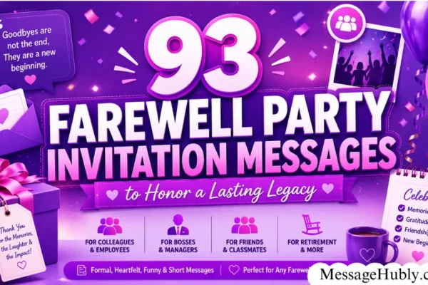 Farewell Party Invitation Messages