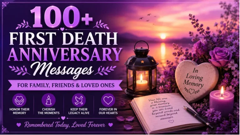 First Death Anniversary Messages