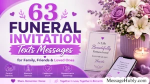 Funeral Invitation Messages