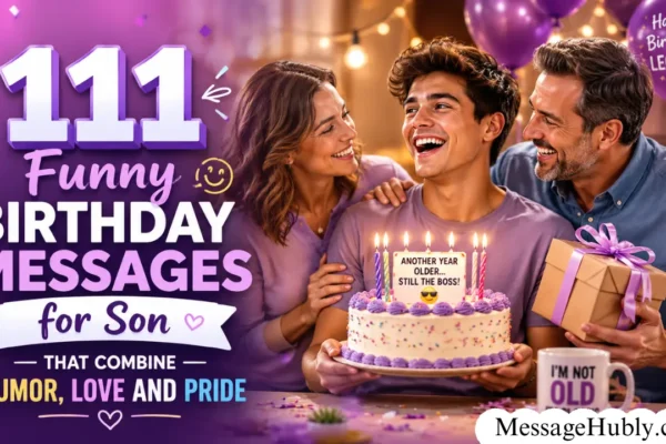 Funny Birthday Messages for Son