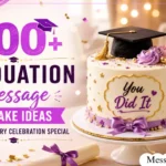 Graduation Message on Cake