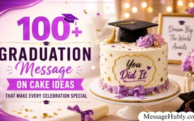 Graduation Message on Cake
