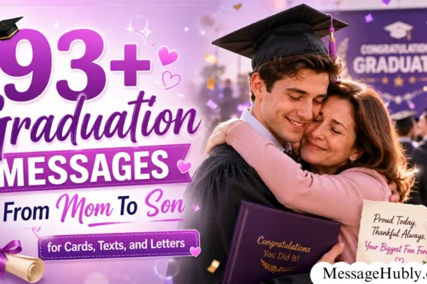 Graduation Messages From Mom To Son