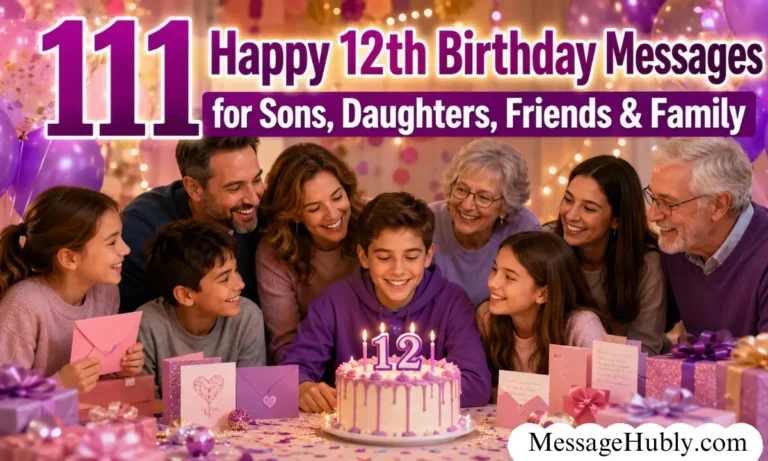 Happy 12th Birthday Messages for Sons, Daughters, Friends & Family