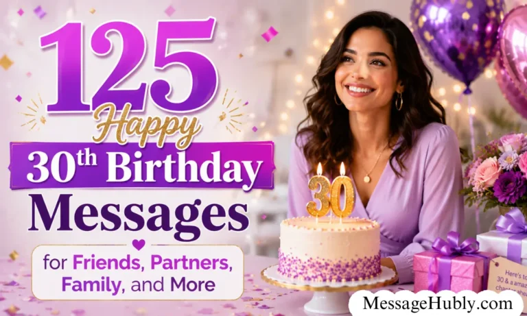 Happy 30th Birthday Messages