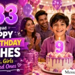 Happy 9th Birthday Messages