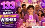 Happy 9th Birthday Messages