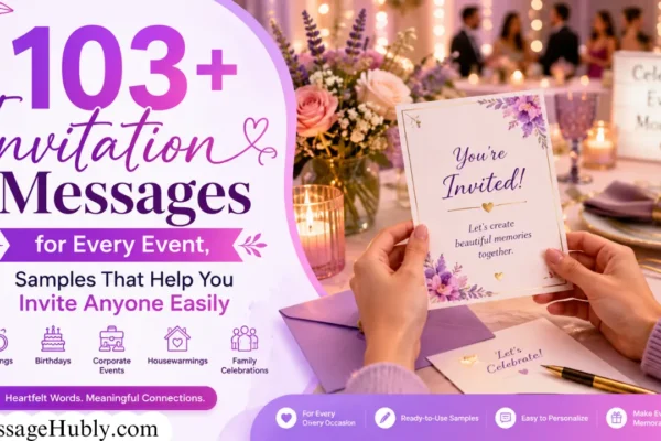 Invitation Messages for Event
