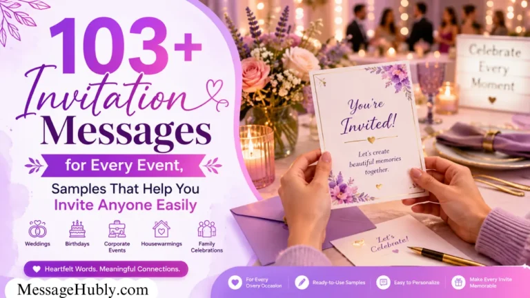 Invitation Messages for Event
