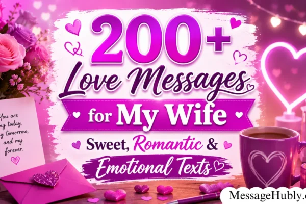 Love Messages for My Wife, Sweet, Romantic & Emotional Texts