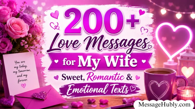 200+ Love Messages for My Wife, Sweet, Romantic & Emotional Texts 