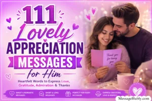 Appreciation Messages for Him