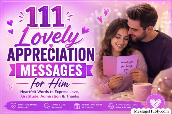 Appreciation Messages for Him