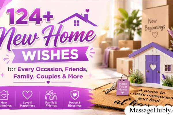 New Home Messages for Every Occasion