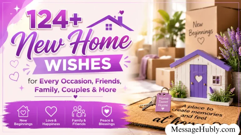 124+ New Home Messages for Every Occasion, Friends, Family, Couples & More