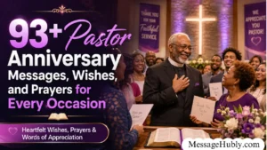 Pastor Anniversary Messages