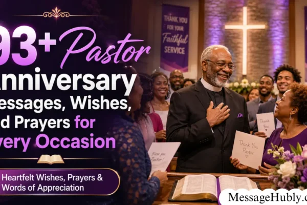 Pastor Anniversary Messages