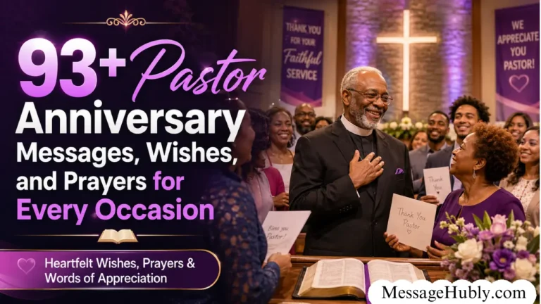 Pastor Anniversary Messages