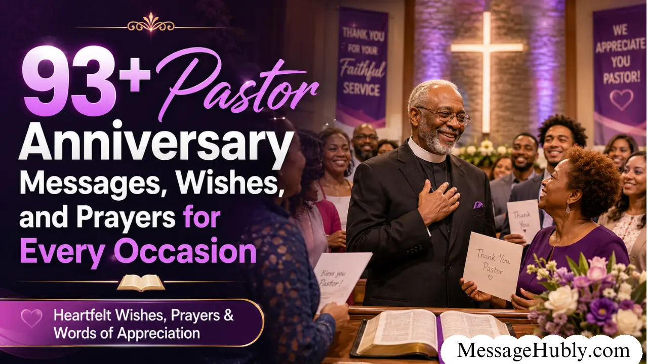 Pastor Anniversary Messages