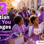 Thank You Messages for Church Support