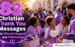 Thank You Messages for Church Support