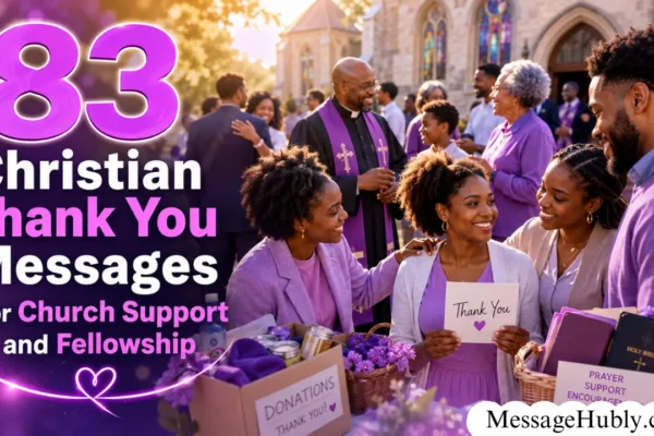 Thank You Messages for Church Support
