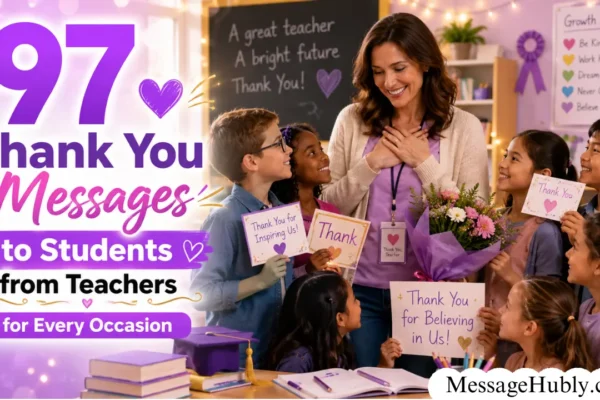 Thank You Messages to Students from Teachers