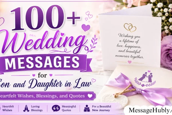 Wedding Messages for Son and Daughter in Law