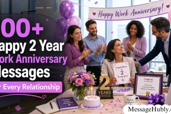 2 Year Work Anniversary Messages for Every Relationship