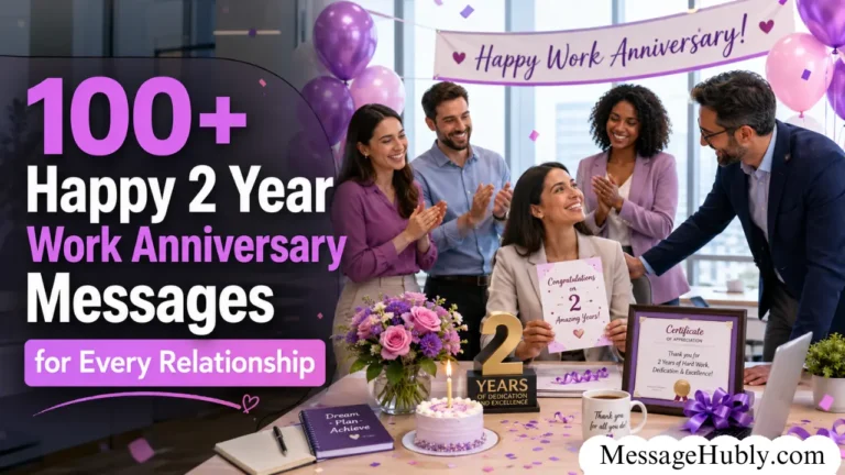 100+ Happy 2 Year Work Anniversary Messages for Every Relationship 