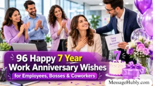 7 Year Work Anniversary Messages for Employees, Bosses & Coworkers