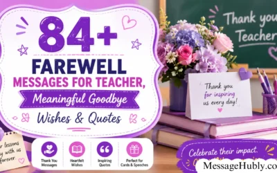 Farewell Messages for Teacher