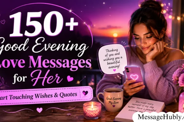 Good Evening Love Messages for Her, Heart Touching Wishes & Quotes