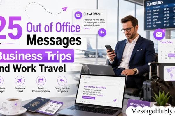 Out of Office Messages for Business Trips and Work Travel