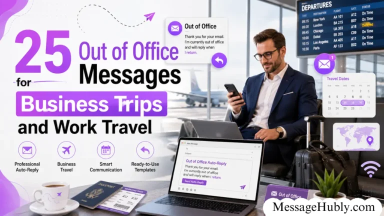 Out of Office Messages for Business Trips and Work Travel